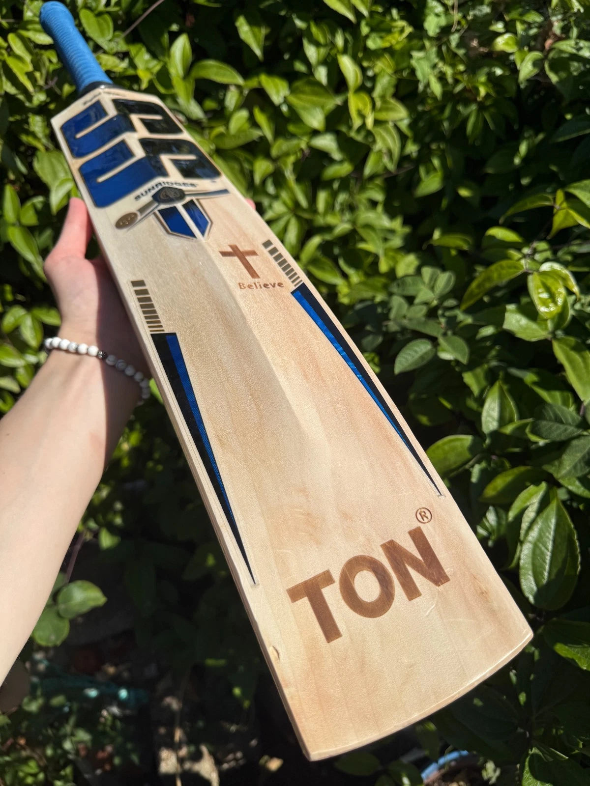 SS TON Nicholas Pooran Players Cricket Bat Short Handle